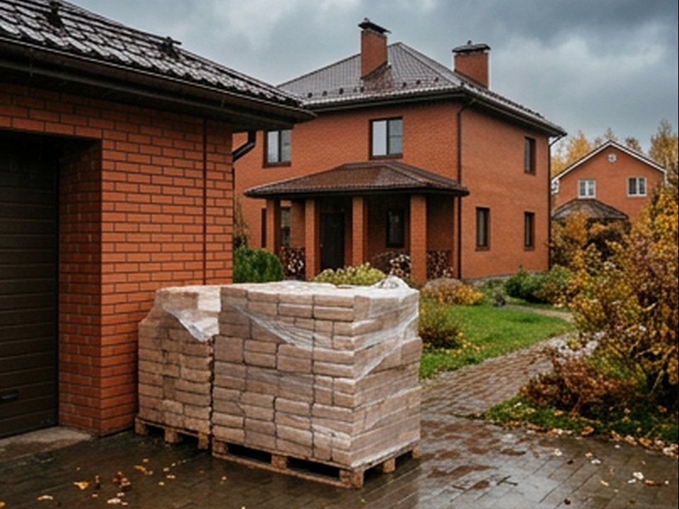 укладка в дровник — Кленовая улица, 13А, Столбовая